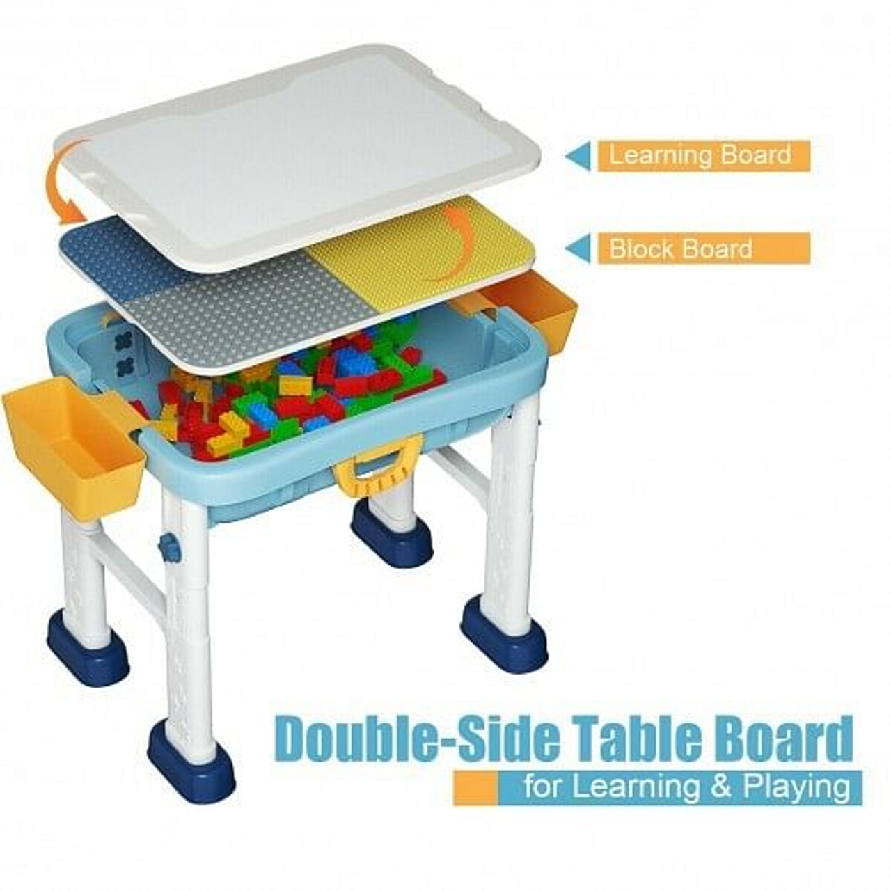 6-in-1 Kids Activity Table Set with Chair