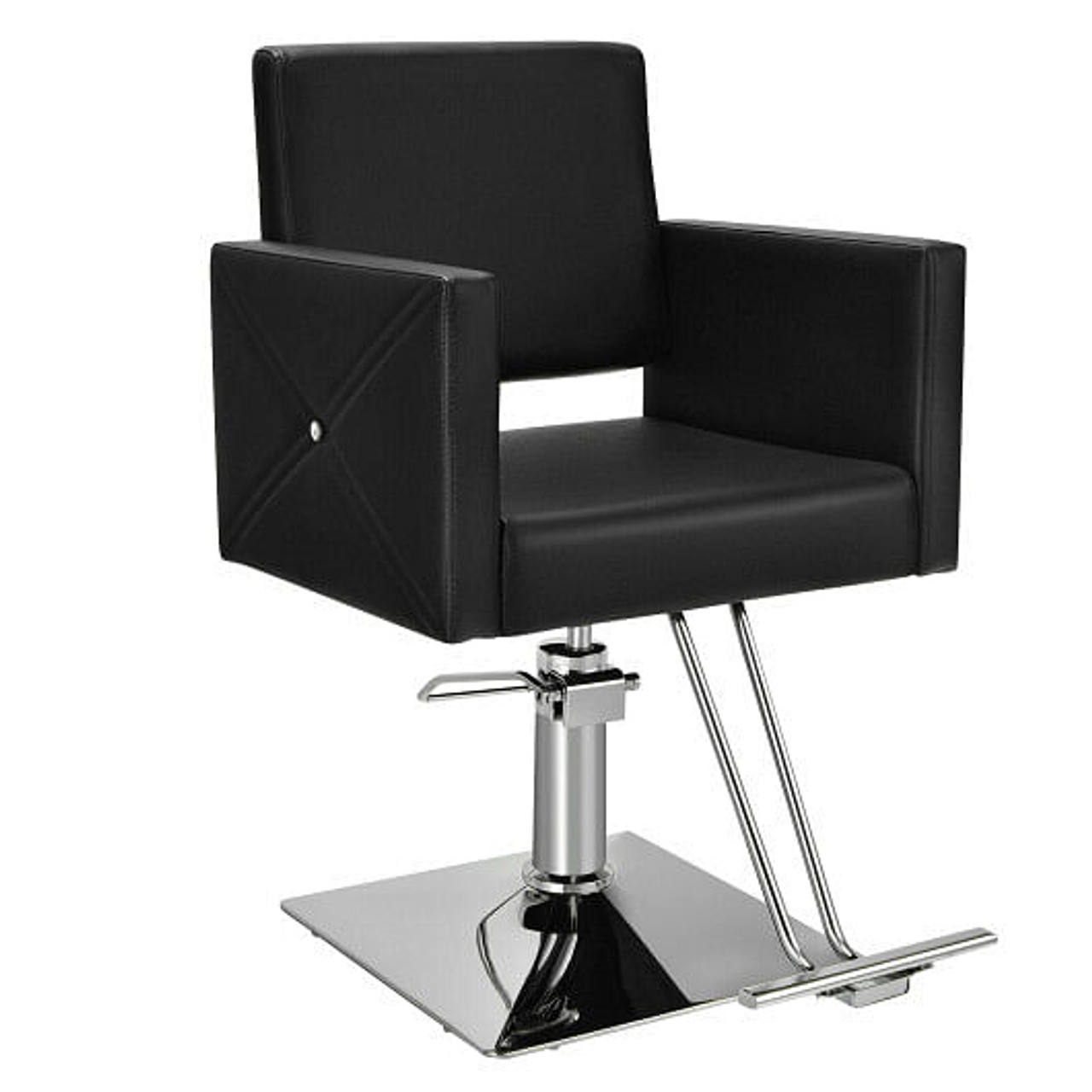 Salon Chair for Hair Stylist with Adjustable Swivel Hydraulic-Black