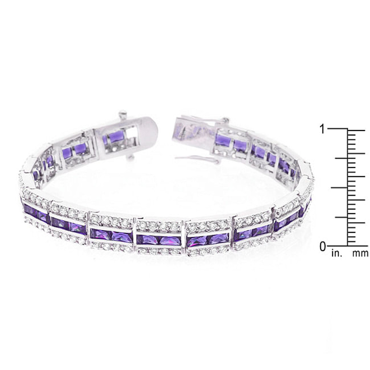 Balboa Purple Cubic Zirconia Bracelet