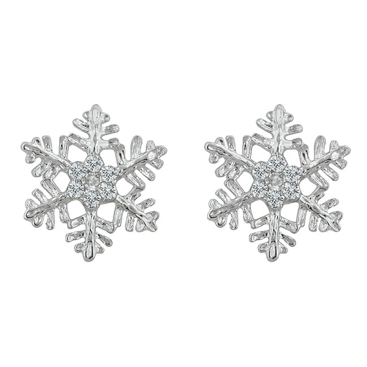 Snowflake Stud Earrings