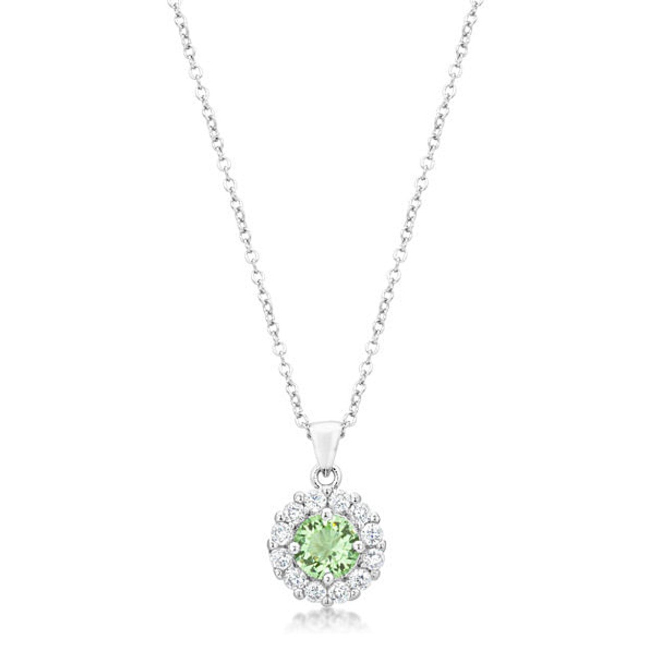 Bella Bridal Pendant in Peridot