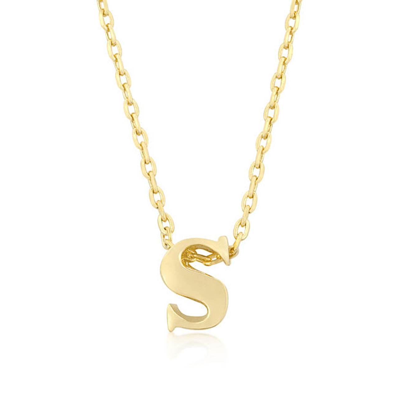 Golden Initial S Pendant