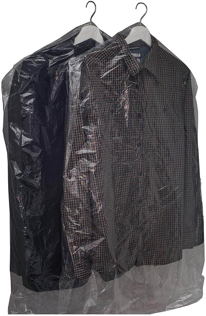 Roll of 650 Clear Garment Covers for Dry Cleaner 21 x 4 x 30 Poly 0.5 mil Storage Bags for Clothes 