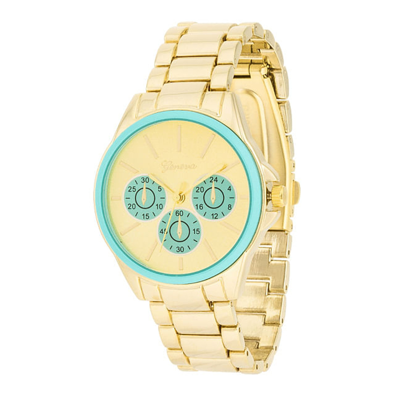 Chrono Gold Metal Watch (2)