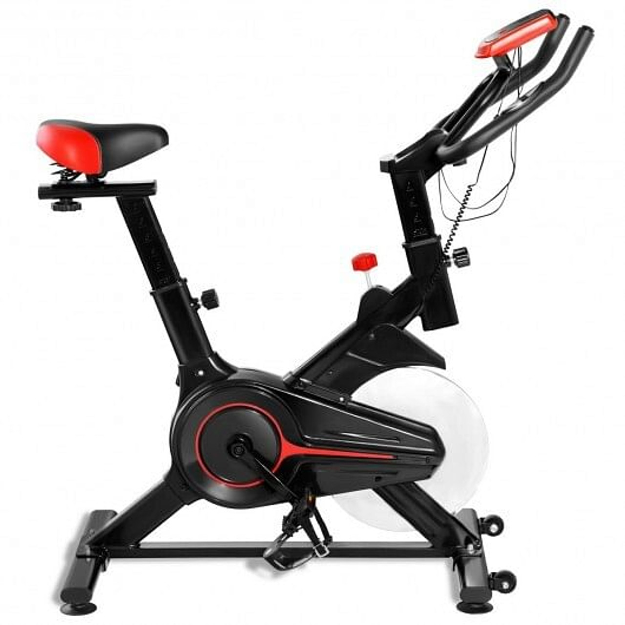 Stationary Indoor Sports Bicycle w/ Heart Rate Sensor and LCD Display