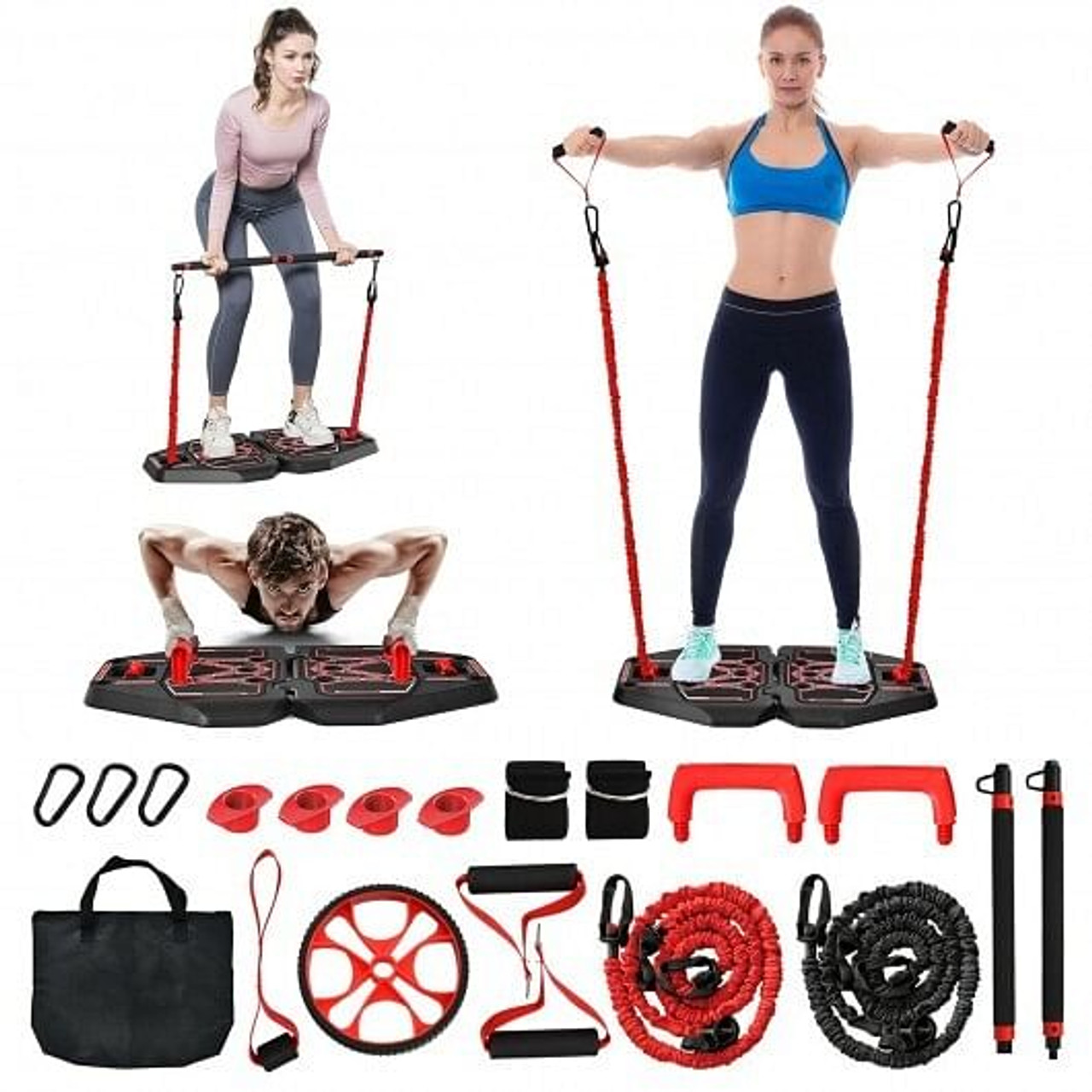 All-in-one Portable Pushup Board w/ Bag