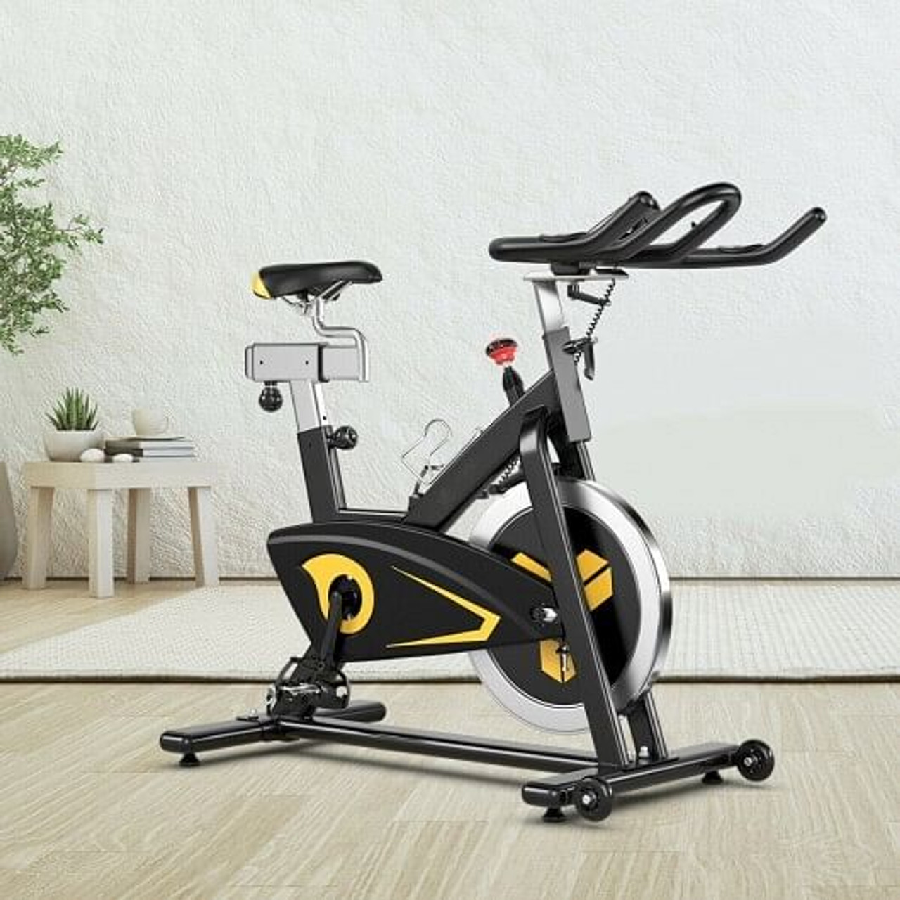 Magnetic Exercise Bike Fixed Belt Drive Indoor Bicycle...