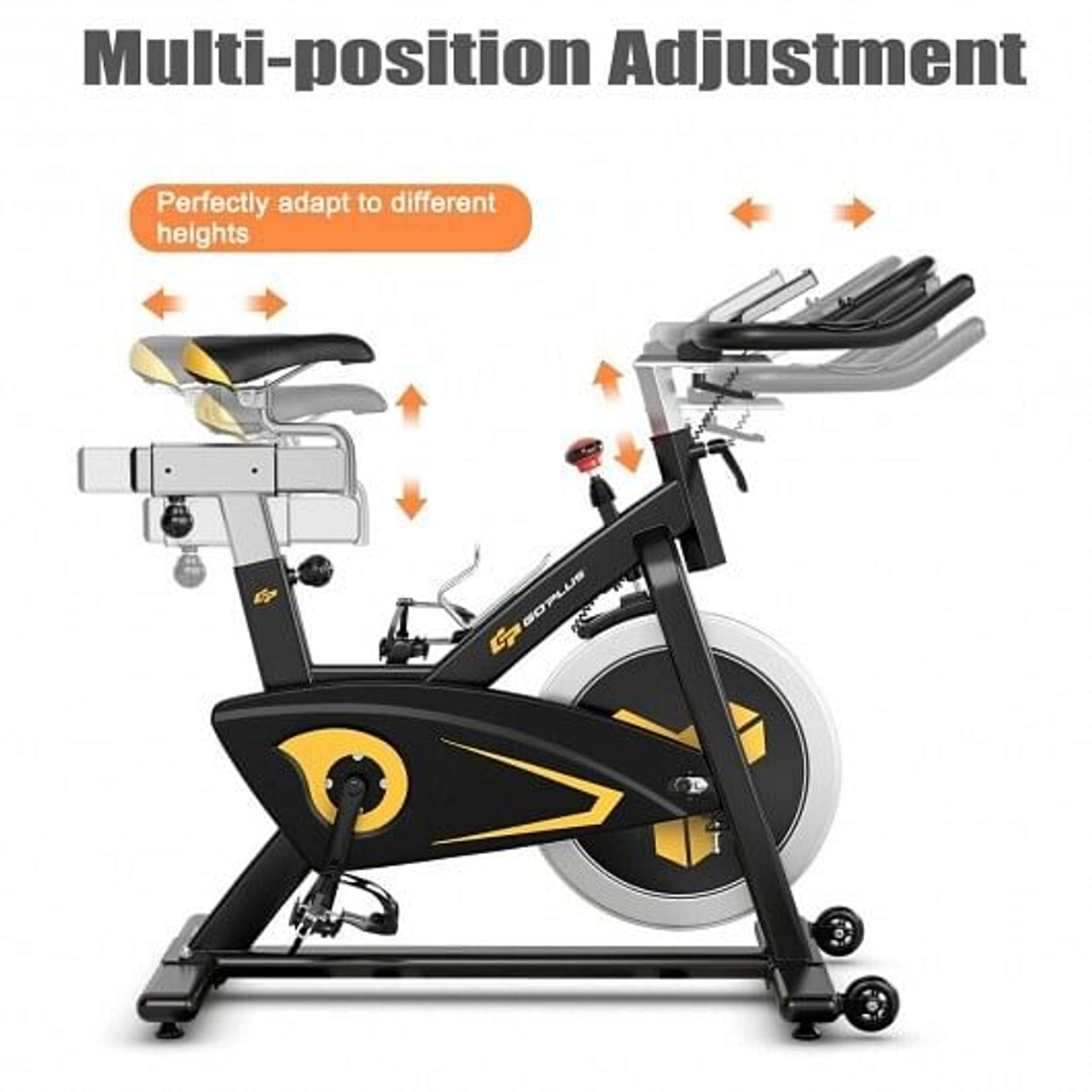 Magnetic Exercise Bike Fixed Belt Drive Indoor Bicycle...