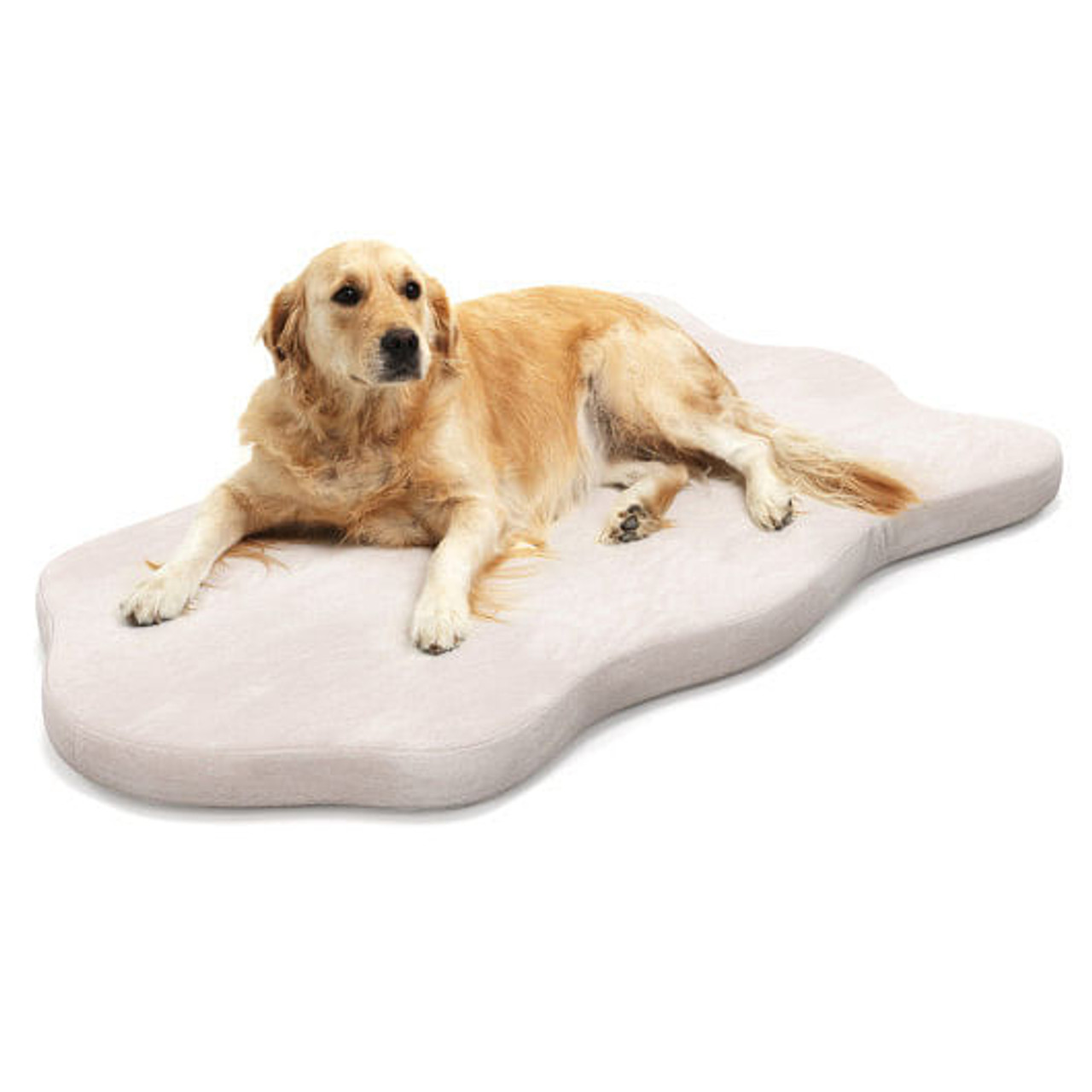 Orthopedic Dog Bed with Memory Foam Support for Large Dogs-Gray