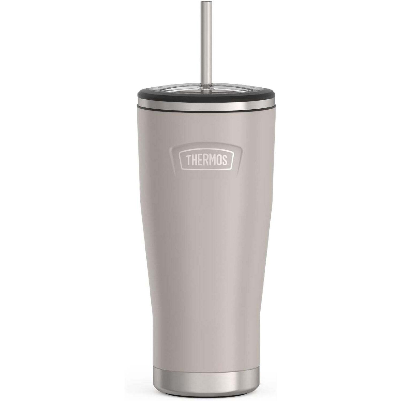 ICON Series by THERMOS Stainless Steel Cold Tumbler with Straw, 24 Ounce, Sandstone