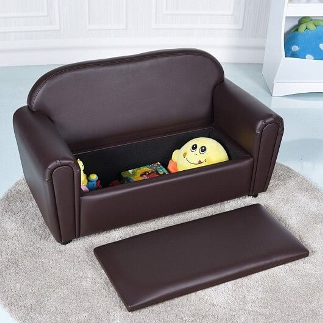 Kids Sofa Armrest Chair with Storage Function