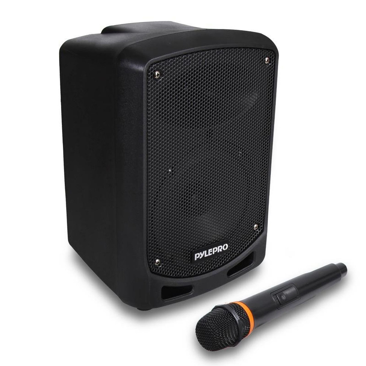 Pyle Bluetooth Karaoke PA Speaker - Indoor / Outdoor Portable Sound System with Wireless Mic, Audio