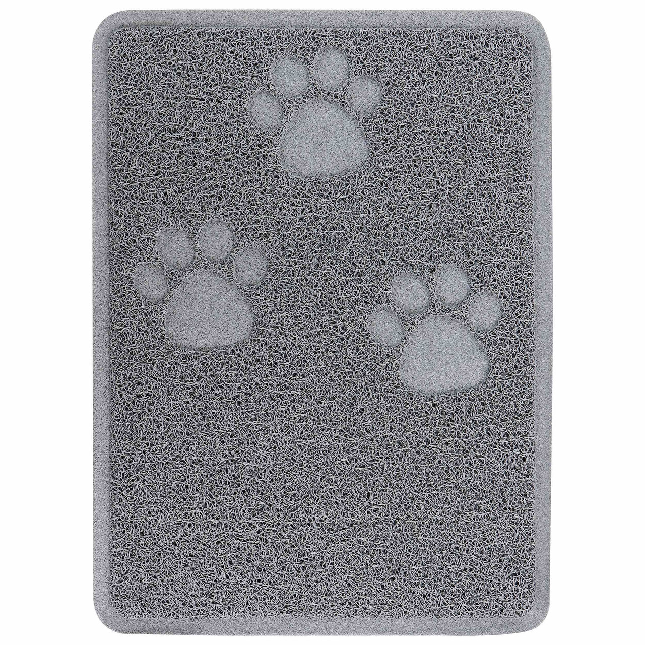 Gibson Everyday Pet Elements 18.5 x 13.78 Inch Paw Prints Placemat in Grey