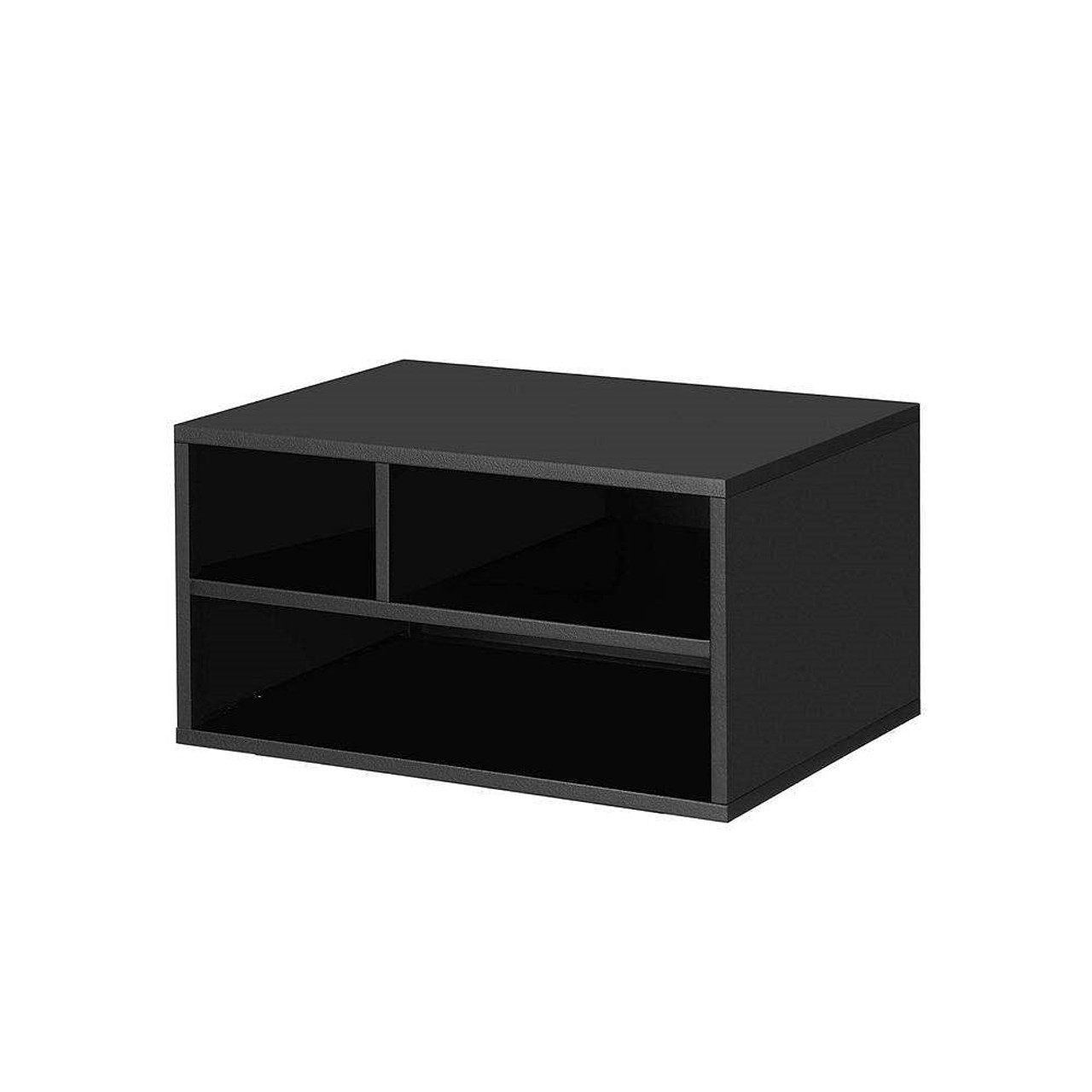 Modern Sturdy Black Metal Office Printer Stand with 2-Shelves