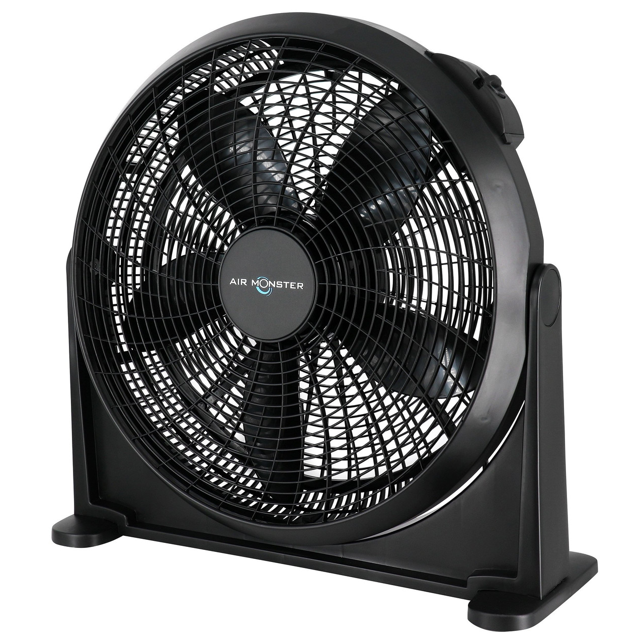 Air Monster 20 Inch Air Circulator Wall Mountable 3 Speed Fan in Black