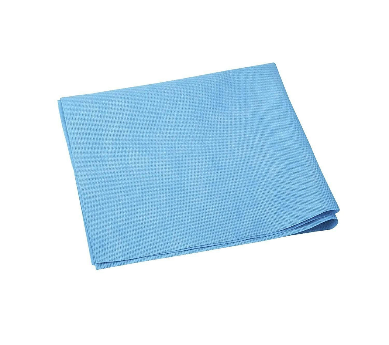 Sterilization Wraps 20" x 20" in Bulk. Pack of 500 Blue Non-Woven Pads for Surgical Instruments; Eq