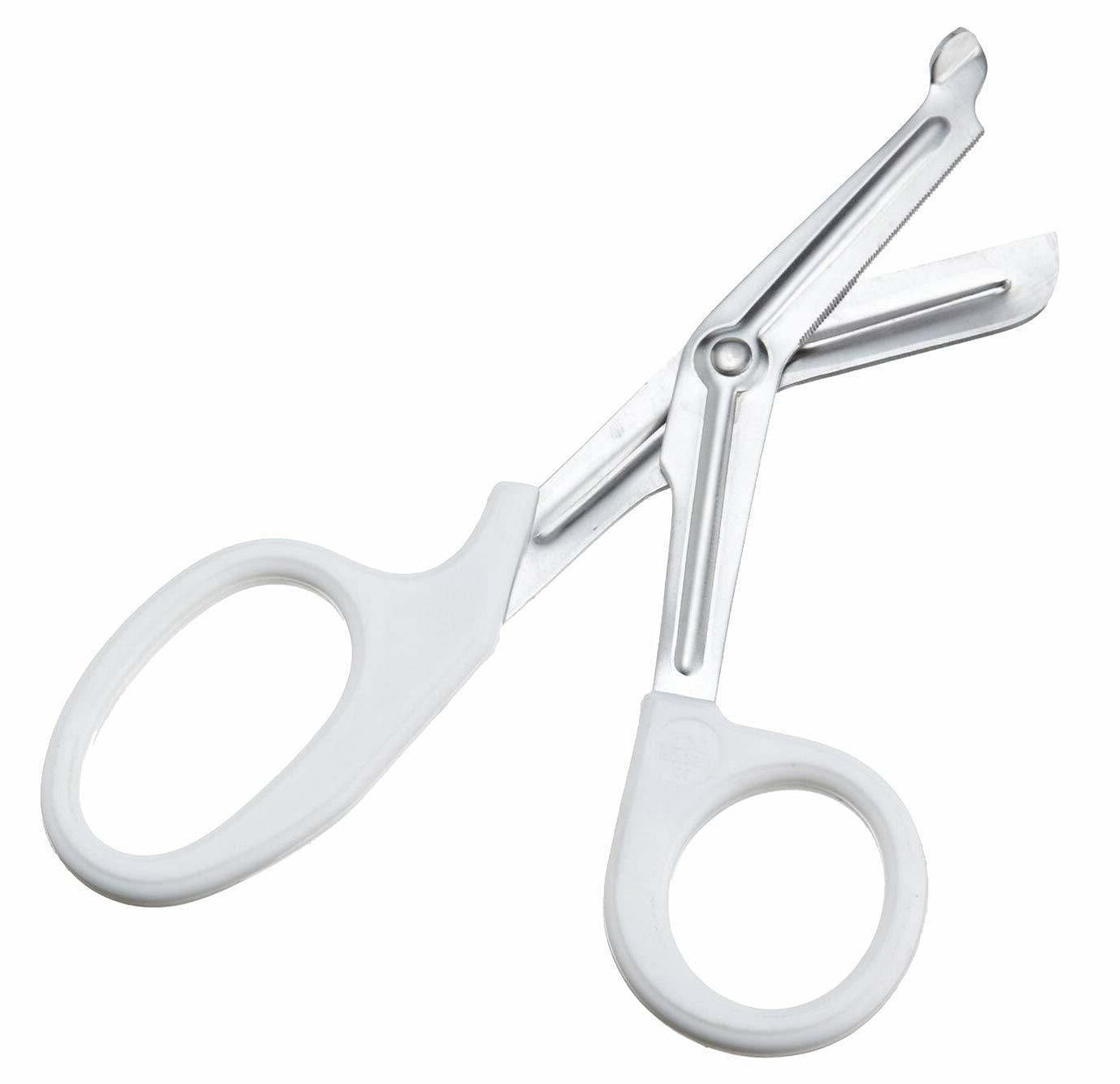 White Trauma Shears 7 1/4", Medical Scissors for Nurses 7.25', Heavy Duty Surgical Scissors, Stainl