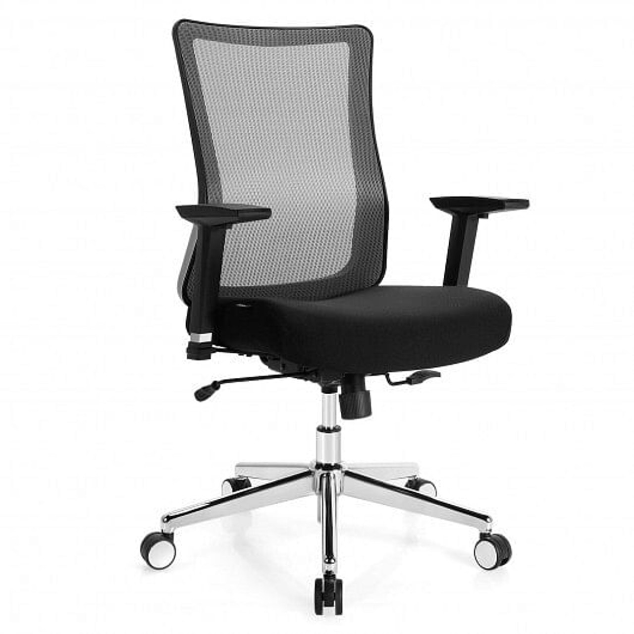 Ergonomic Mesh Office Chair Sliding Seat Height Adjustable with Armrest