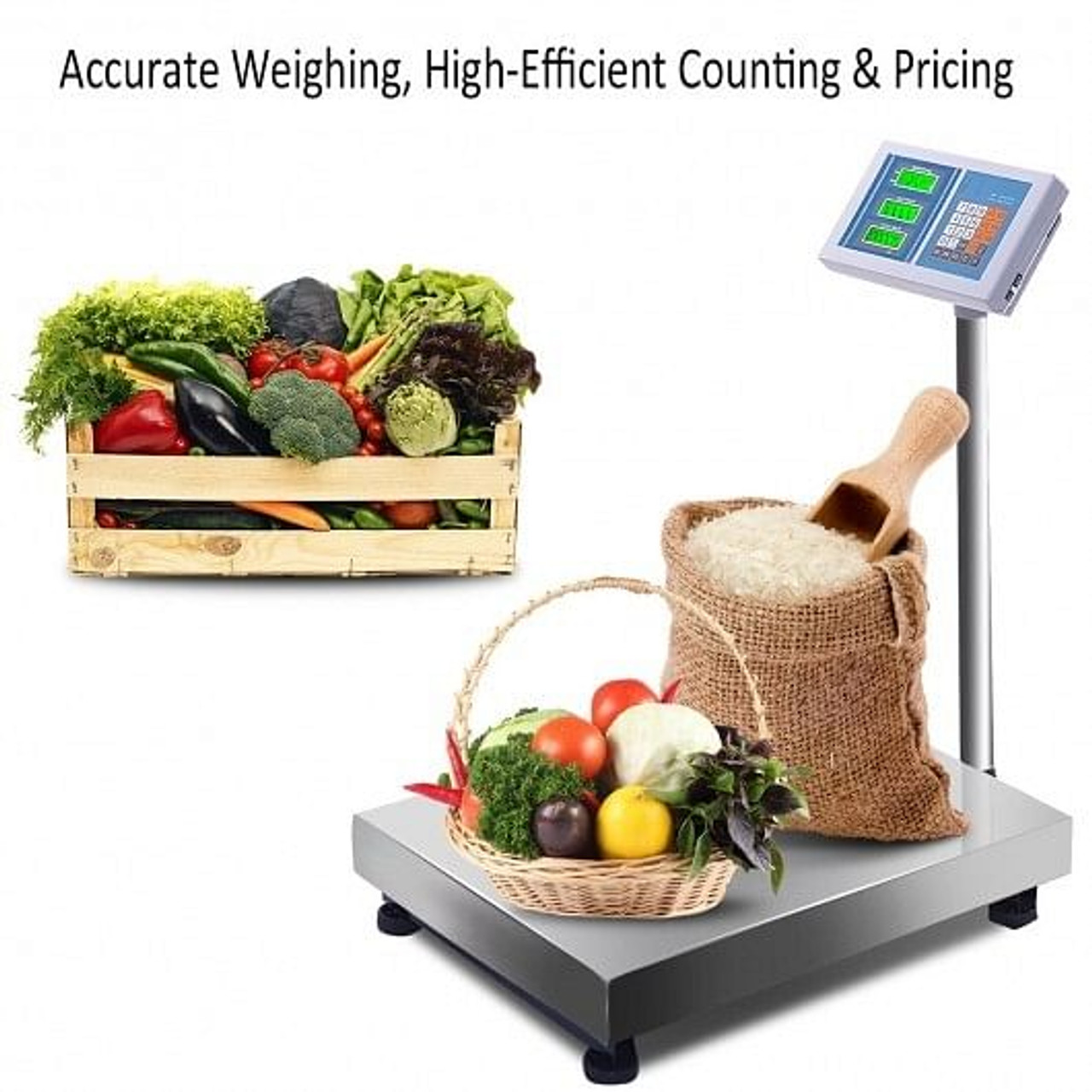 660 lbs Weight Computing Digital Floor Platform Scale