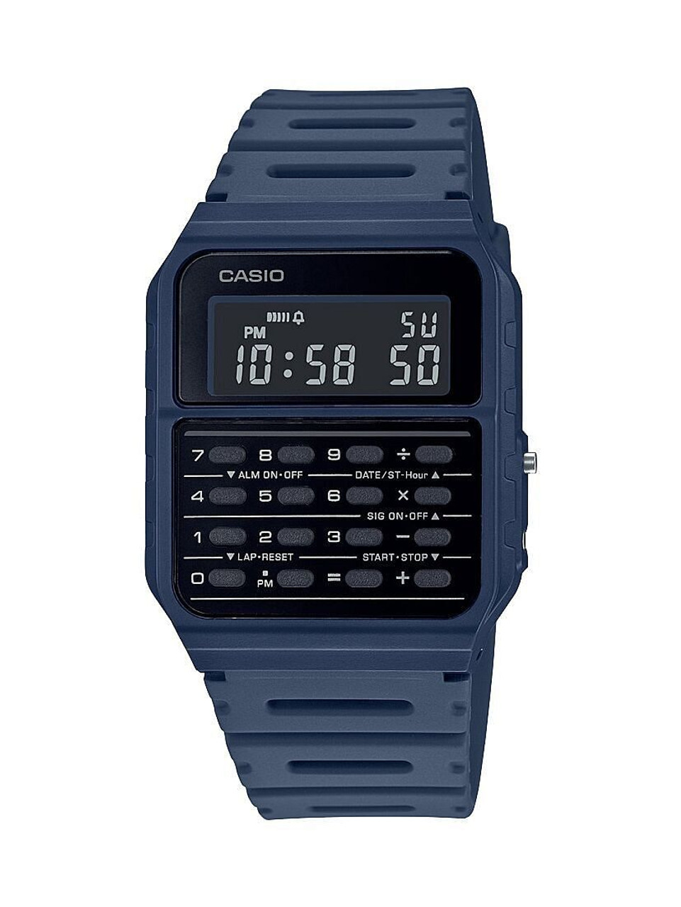 Casio Men's Navy 8 Digit Calculator Watch