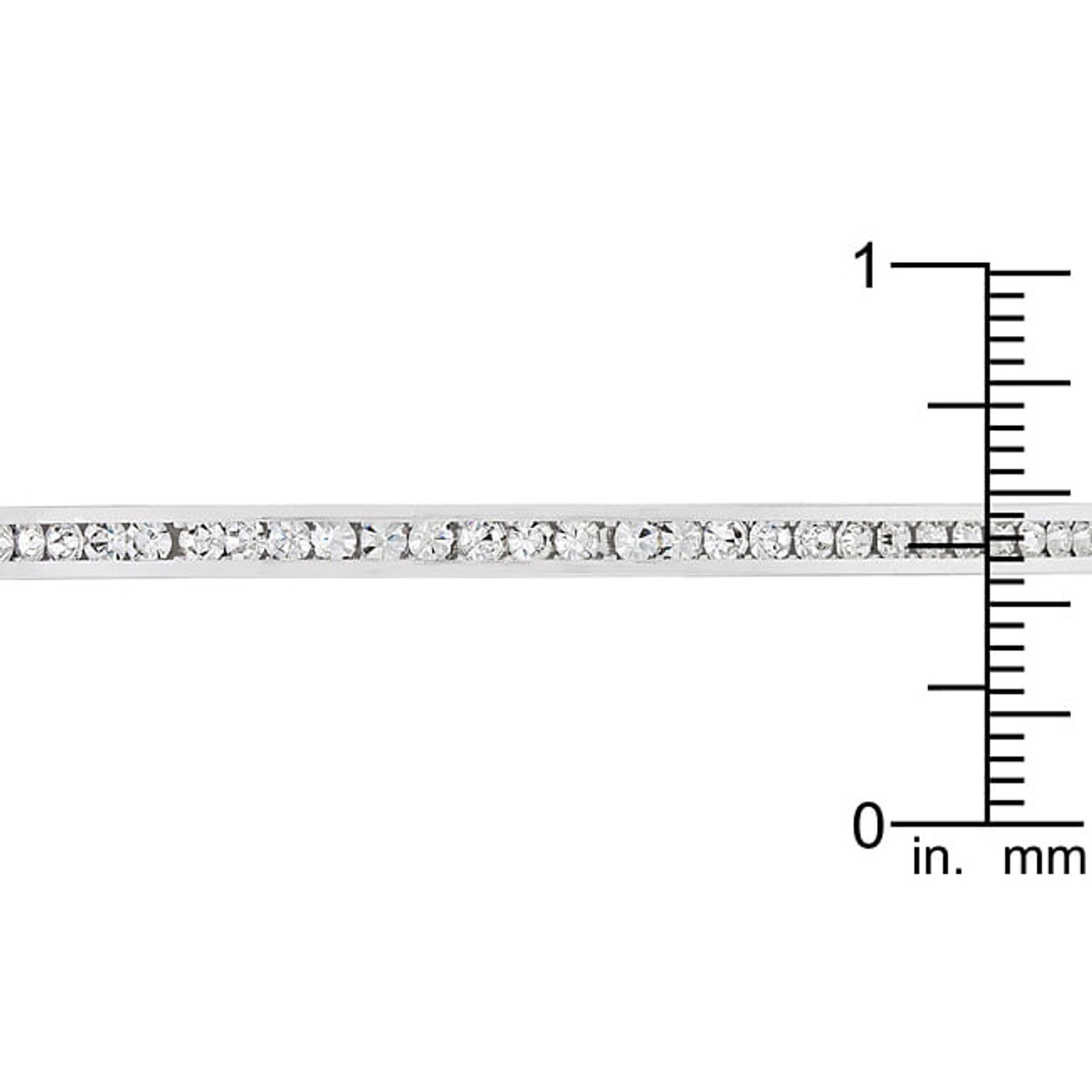 Channel-Set Clear Crystal Cuff Channel-Set Clear Crystal Cuff