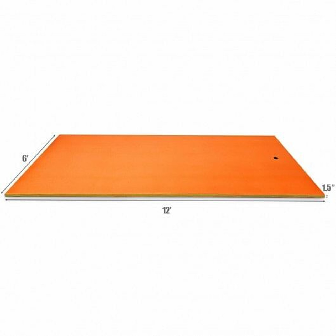 12' x 6' 3 Layer Floating Water Pad-Green