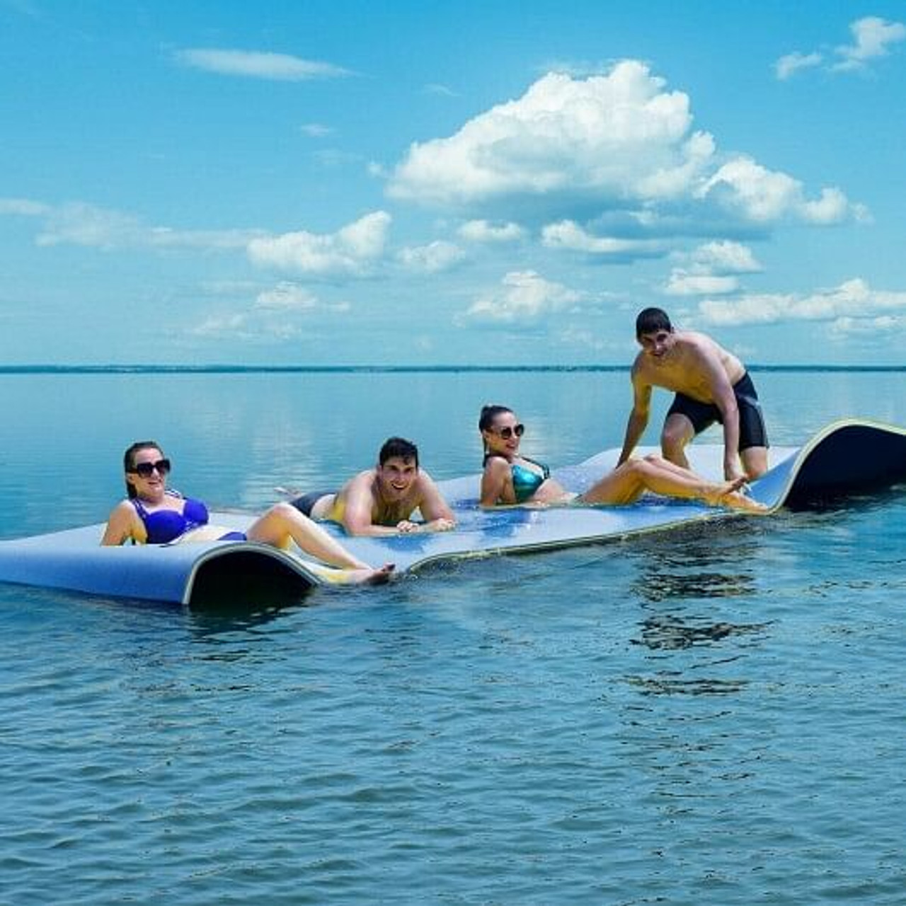 12' x 6' 3 Layer Floating Water Pad-Green