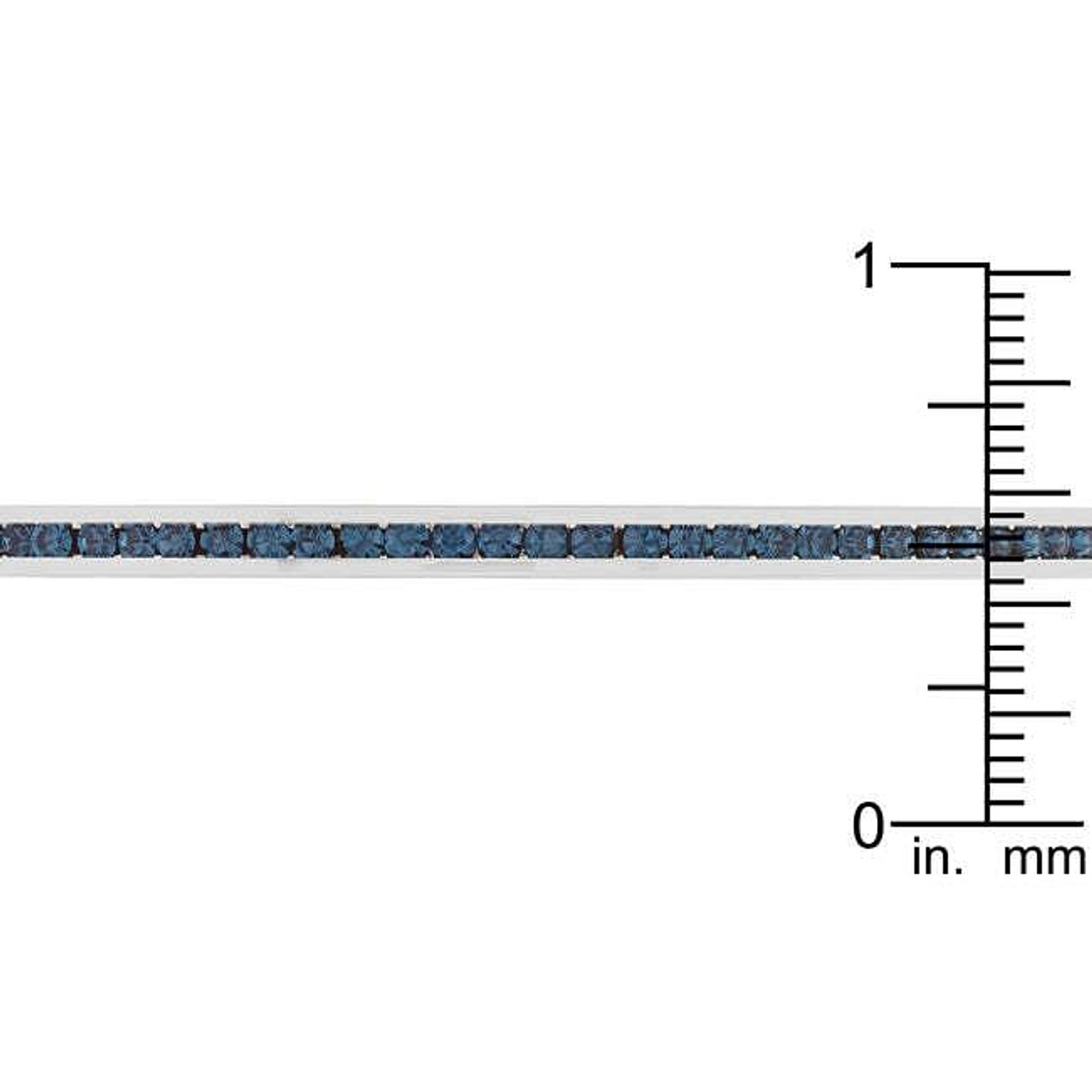 Channel-Set Montana Blue Cubic Zirconia Cuff