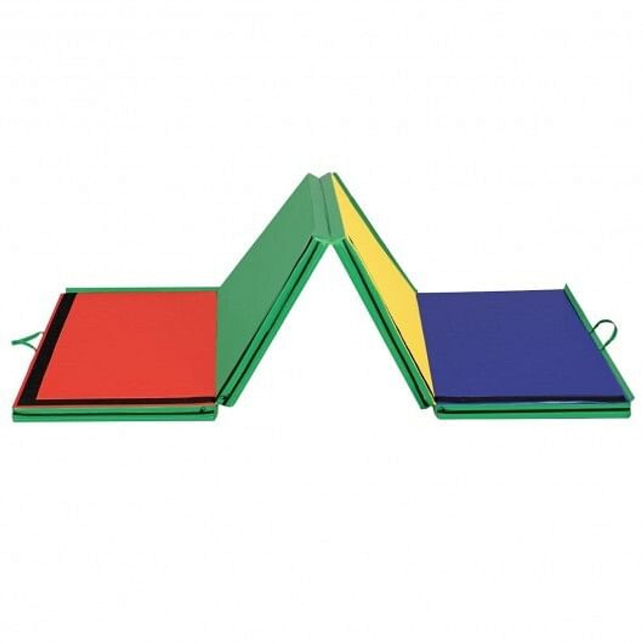 4 Feet x 10 Feet Thick Folding Panel Gymnastics Mat-Pink & Purple