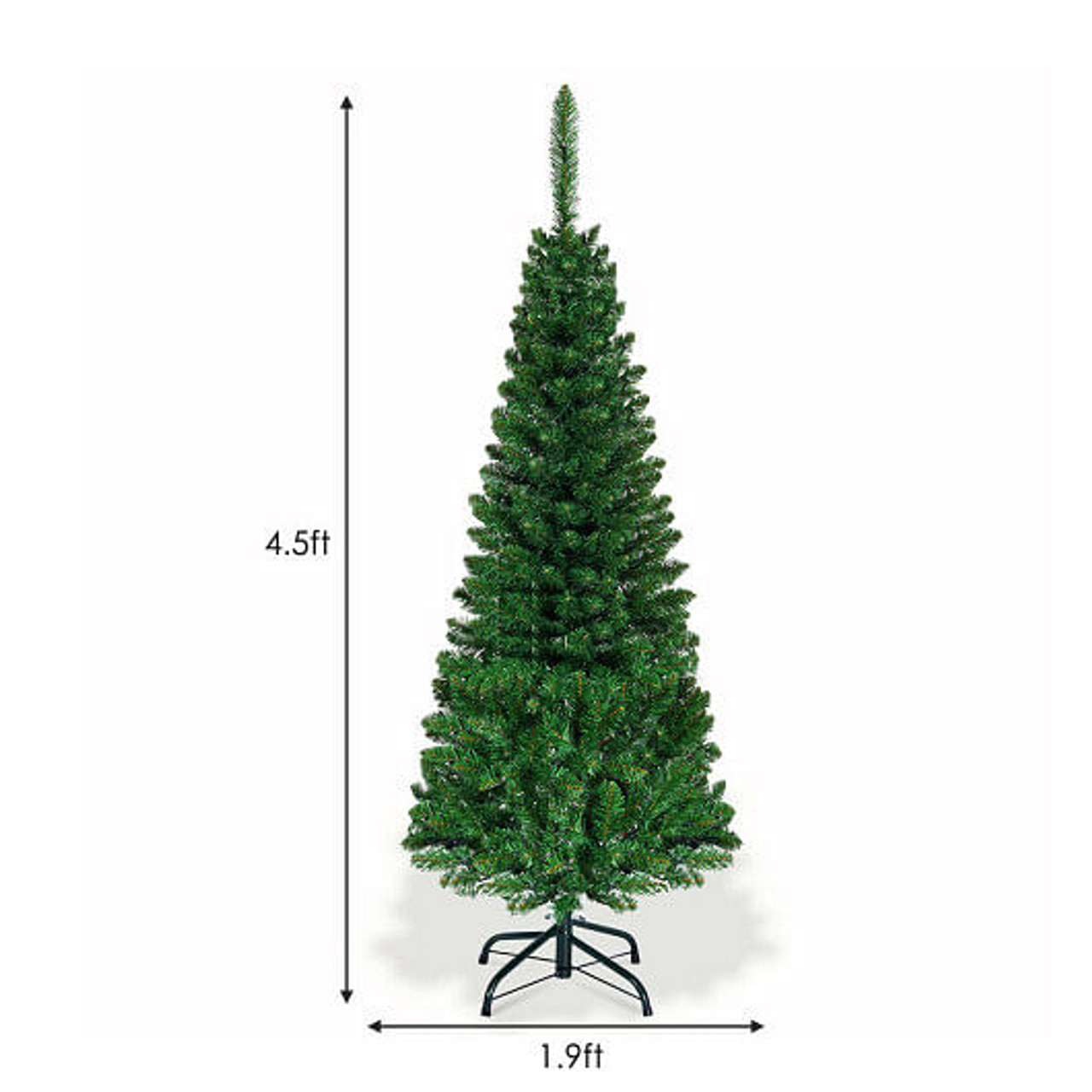 Artificial National Foot Kingswood Fir Pencil Christmas Tree-7.5 ft