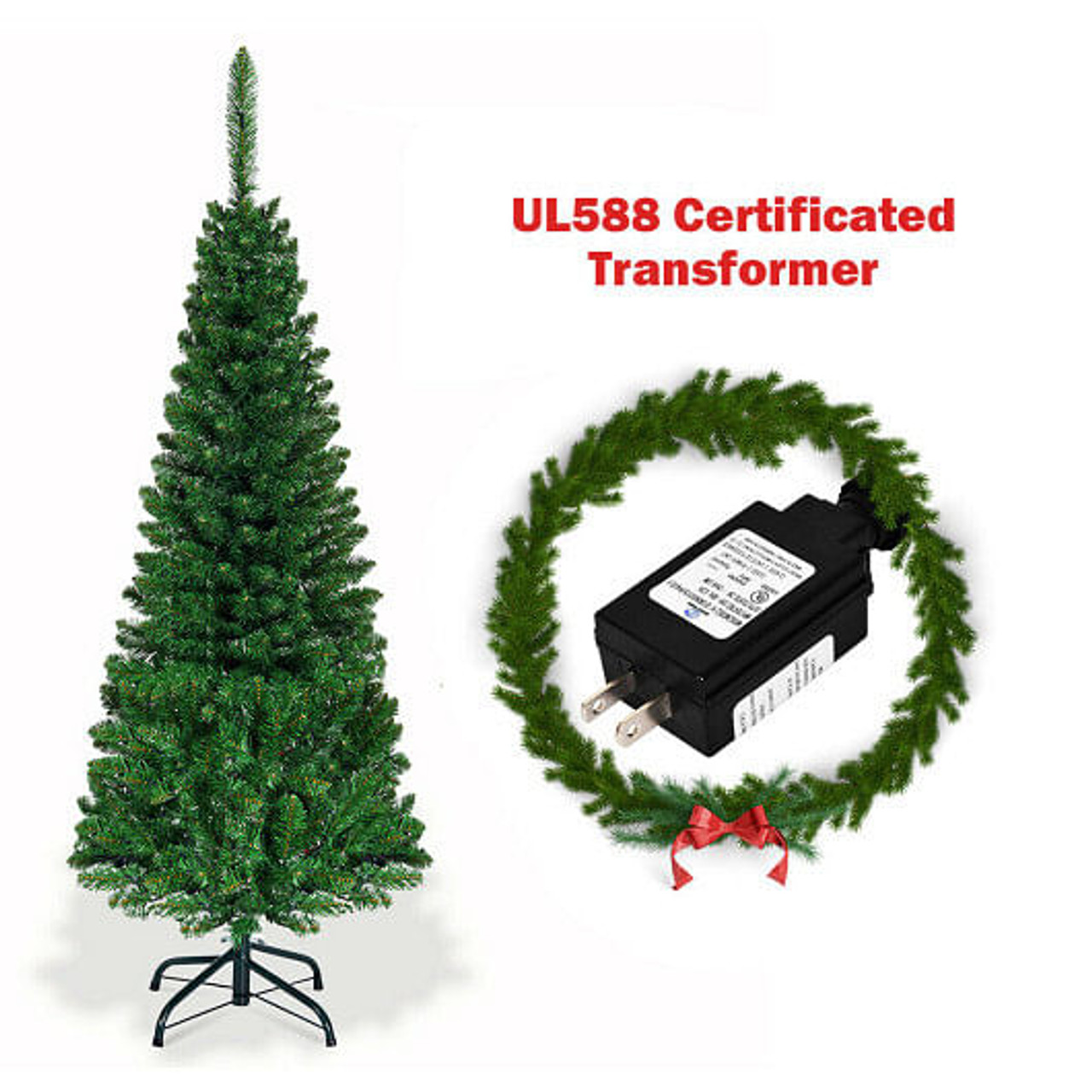 Artificial National Foot Kingswood Fir Pencil Christmas Tree-7.5 ft