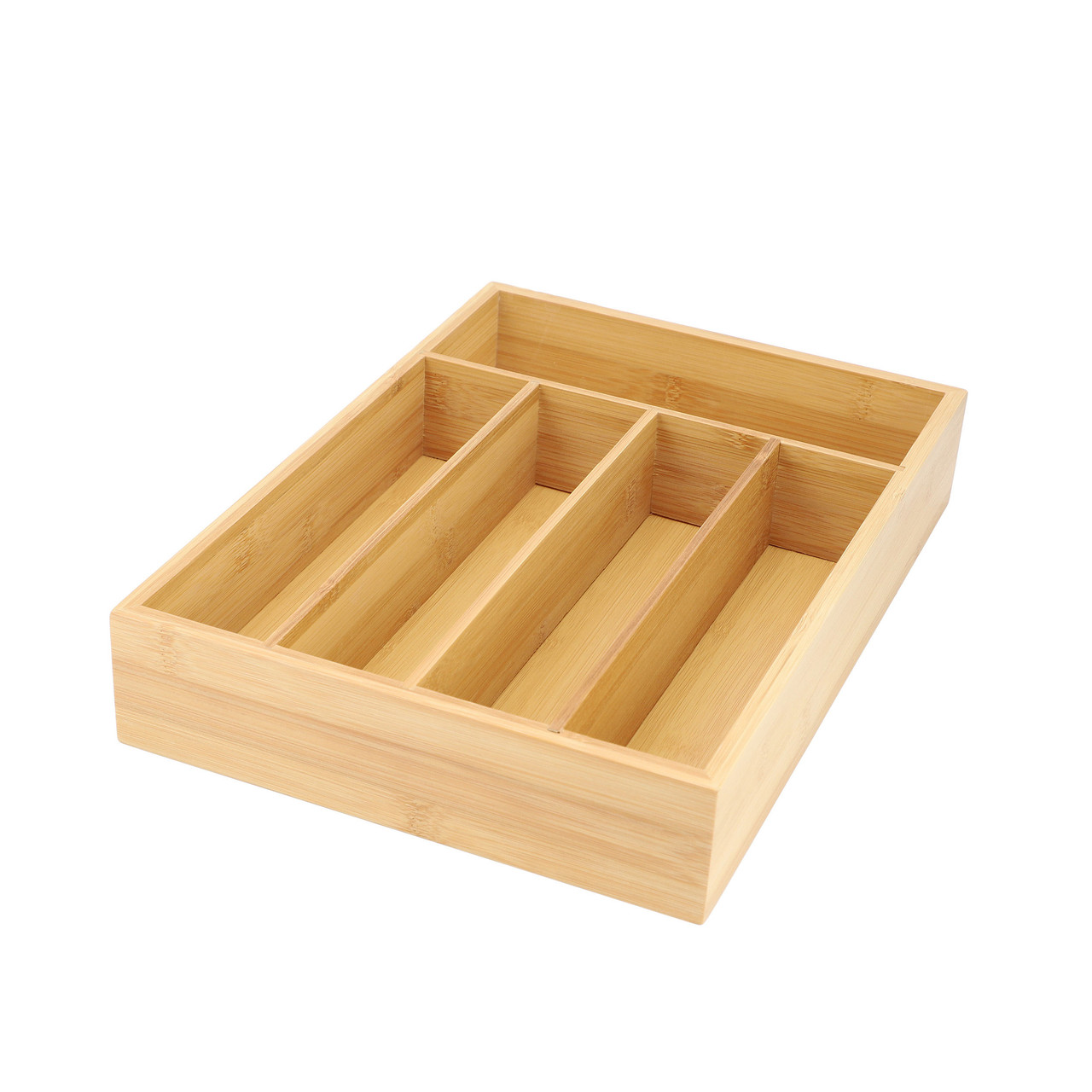 MegaChef Bamboo 5 Section Drawer Organizer MegaChef Bamboo 5 Section Drawer Organizer