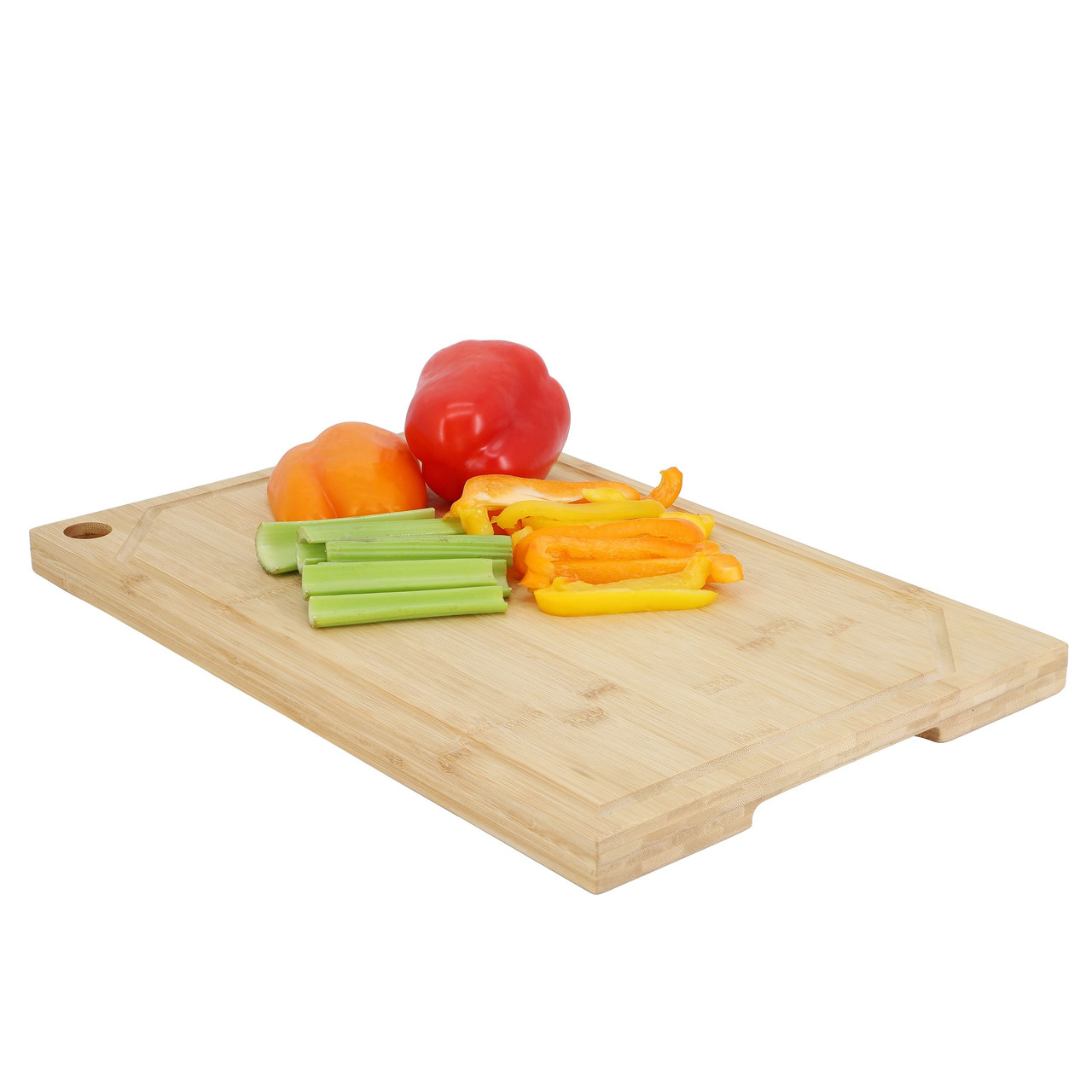 MegaChef 17.5 x 12 Inch Bamboo Wood Cutting Board MegaChef 17.5 x 12 Inch Bamboo Wood Cutting Board