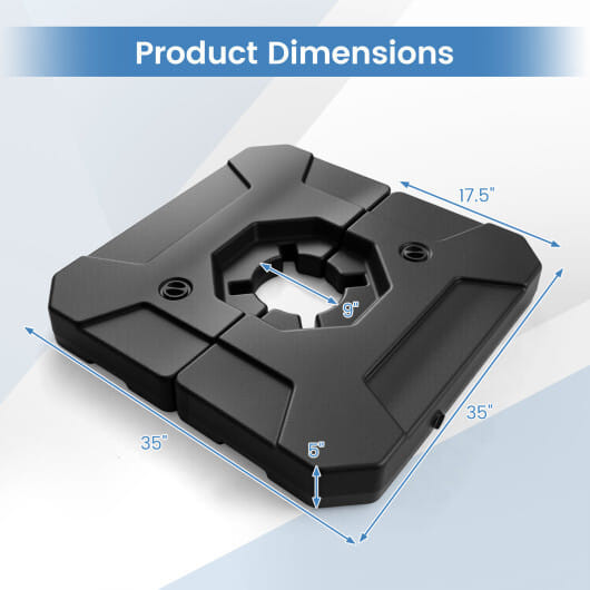 274 LBS Cantilever Patio Umbrella Base with Handles