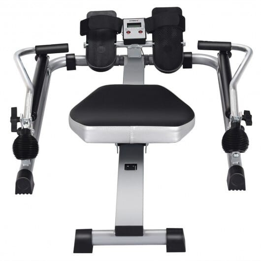 Exercise Adjustable Double Hydraulic Resistance Rowing Machine