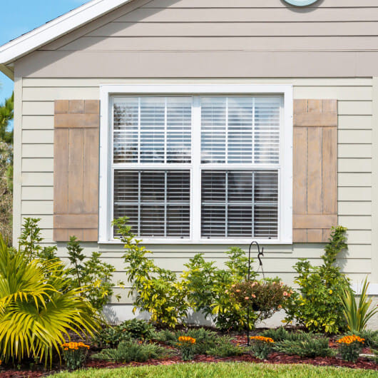 36 x 11 Inch Farmhouse Paulownia Wood Window Shutters Set of 2 for Windows-Dark Gray