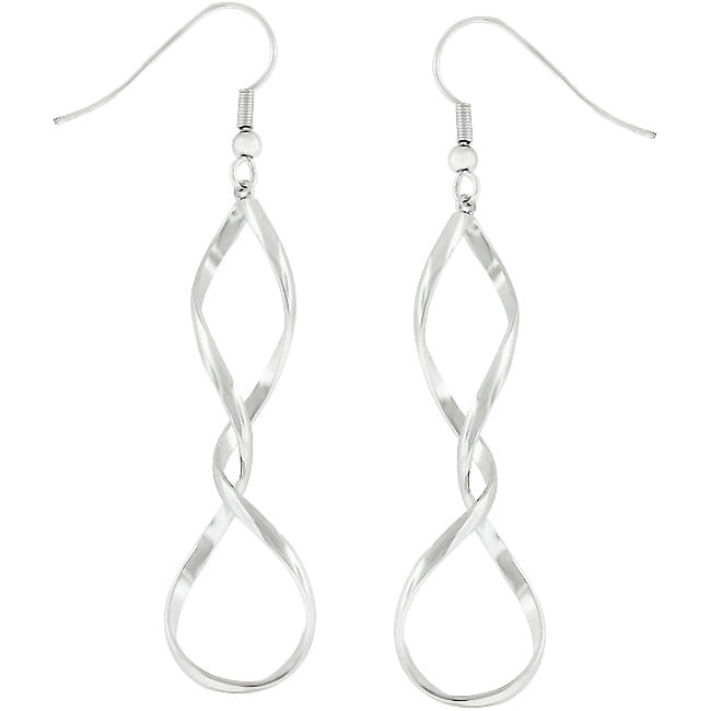 Silver Twist Earrings