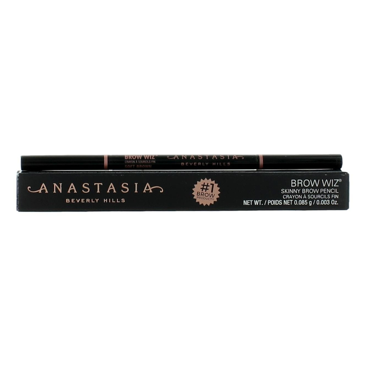 Anastasia Brow Wiz by Anastasia Beverly Hills, 0.003 oz Skinny Brow Pencil - Soft Brown