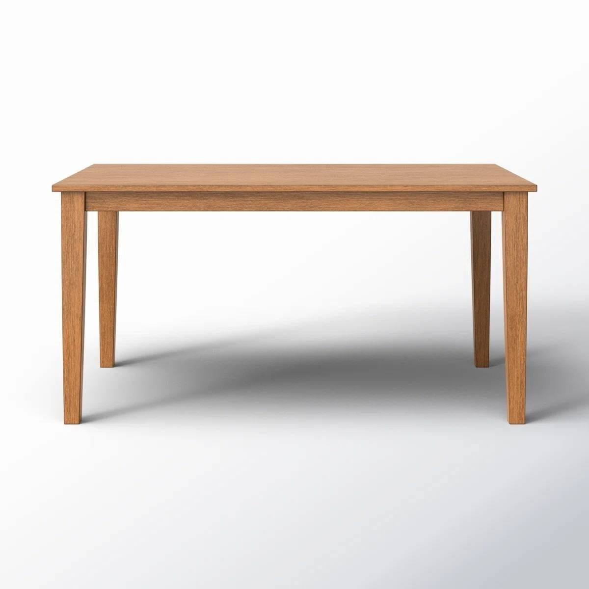 Modern Farmhouse 36 x 60 inch Rectangular Dining Table in Oak Wood Finish