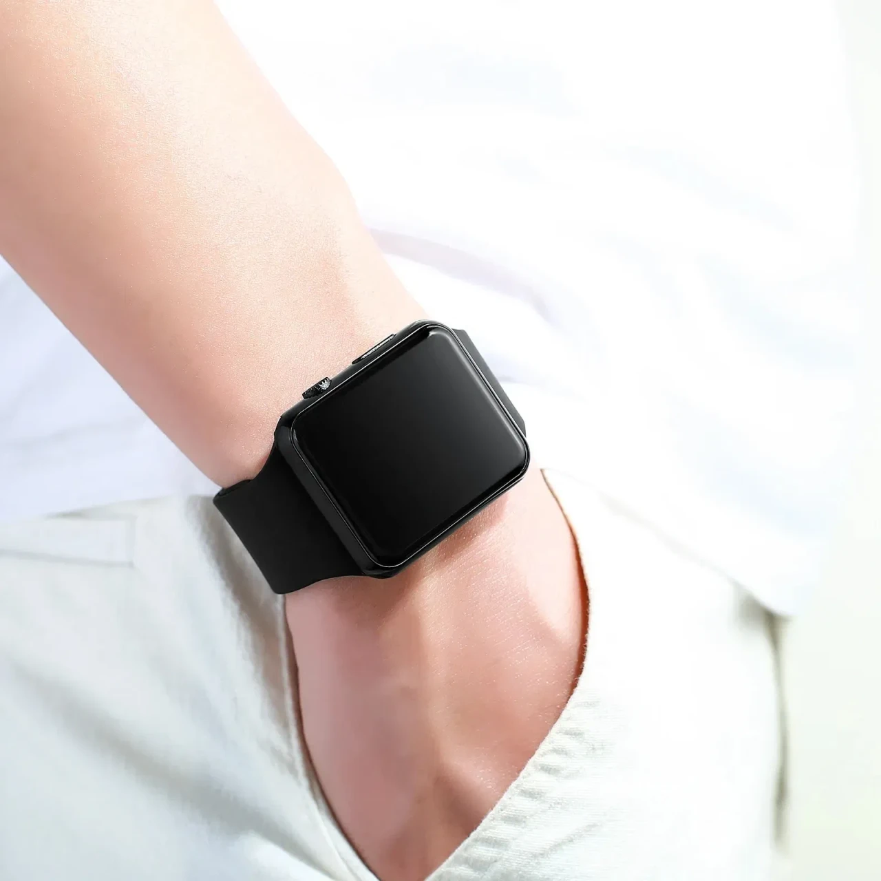 Color: Silver - Simple Digital Watch for Men Women Fashion Sport LED Electronic Watch Black Silicon