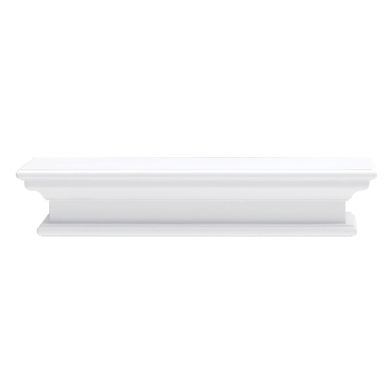 23" Classic White Floating Wall Shelf