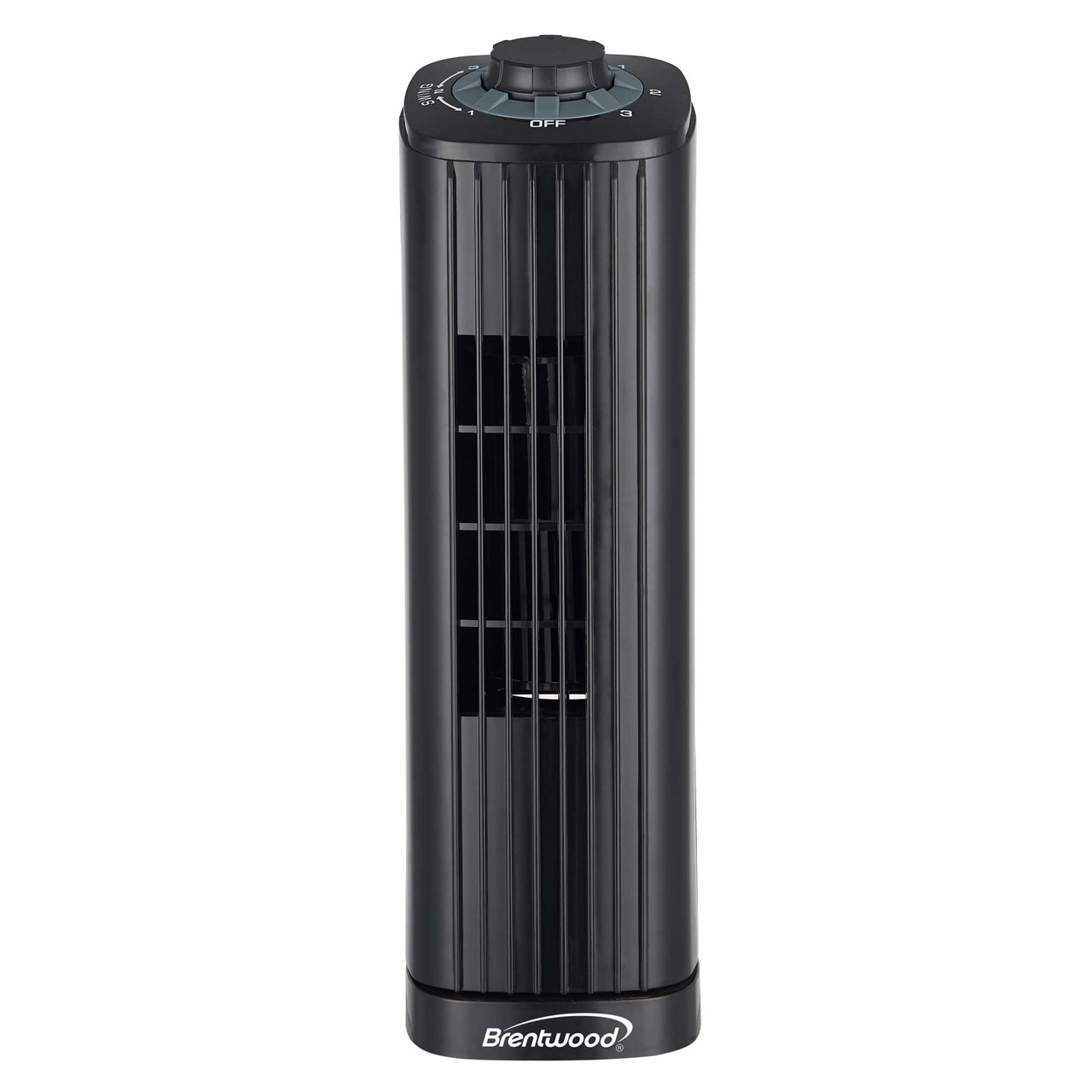 Brentwood 14 Inch 3-Speed Oscillating Portable Tower in Black
