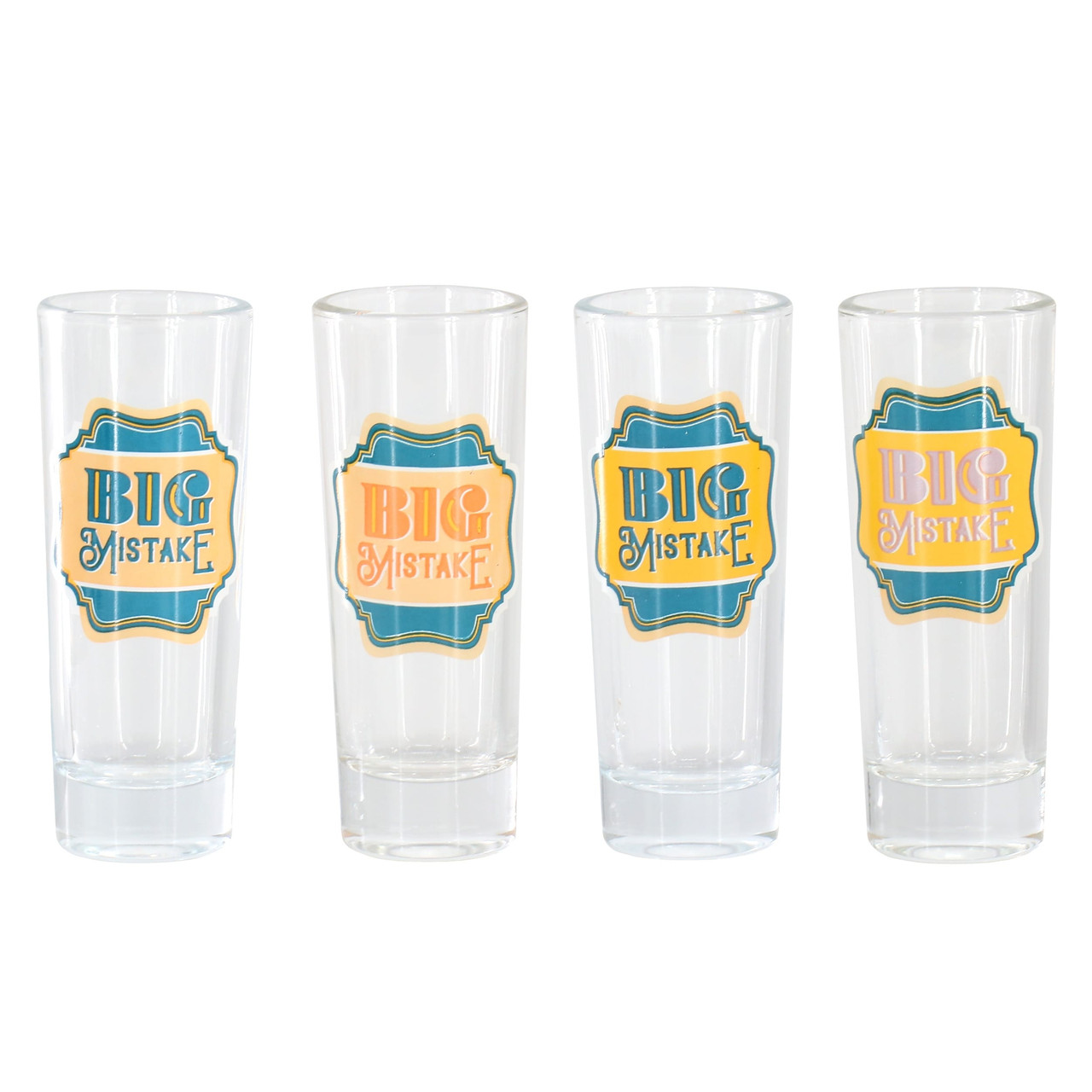 Wanda June Home by Miranda Lambert 4 Piece 2.2 Ounce Shot Glass Set in Teal