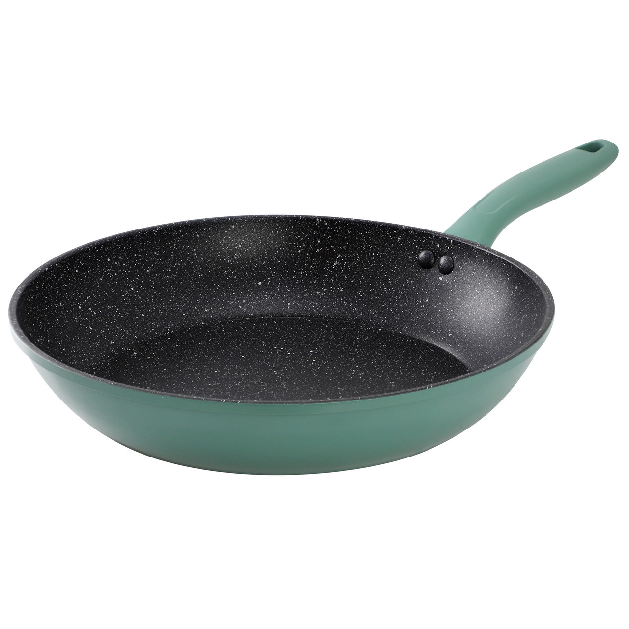 Gibson Home Barnsdall 12in Nonstick Aluminum Frying Pan in Green