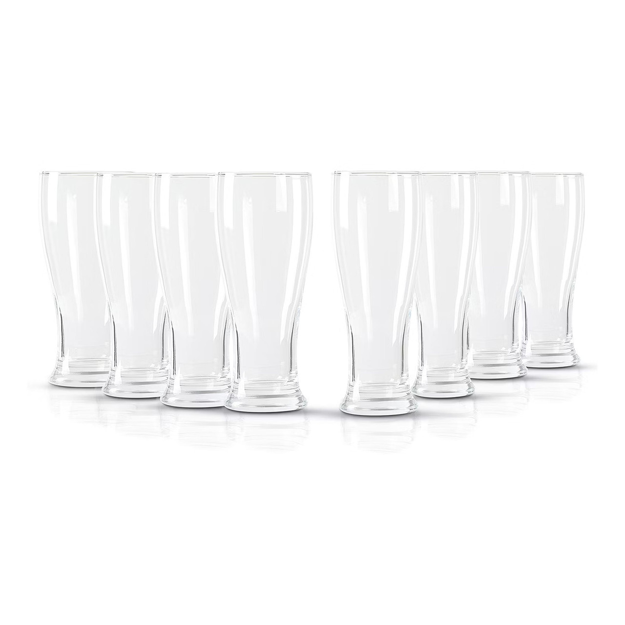 Gibson Home Callum 8 Piece 15.6 Ounce Tall Pub Glass Set in Clear
