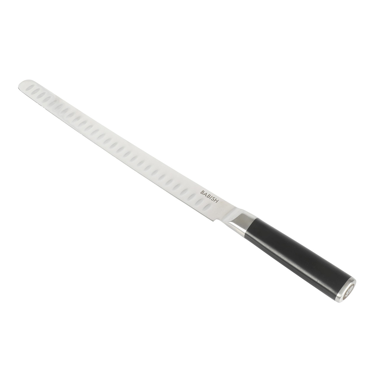 Babish 12 Inch High-Carbon Stainless Steel Full Tang Super Slicer in Black