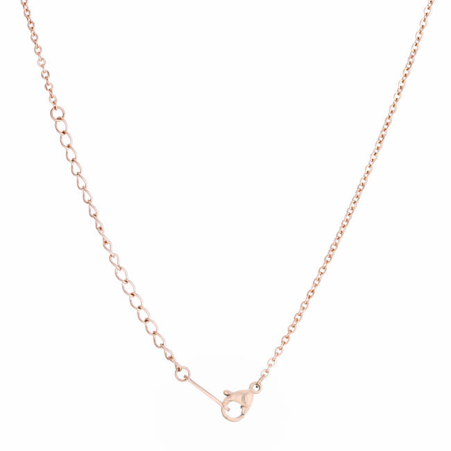 Breanne Rose Gold Stainless Steel Rose Gold Butterfly Necklace