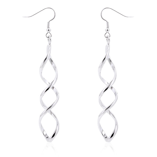 Silver Twist Earrings