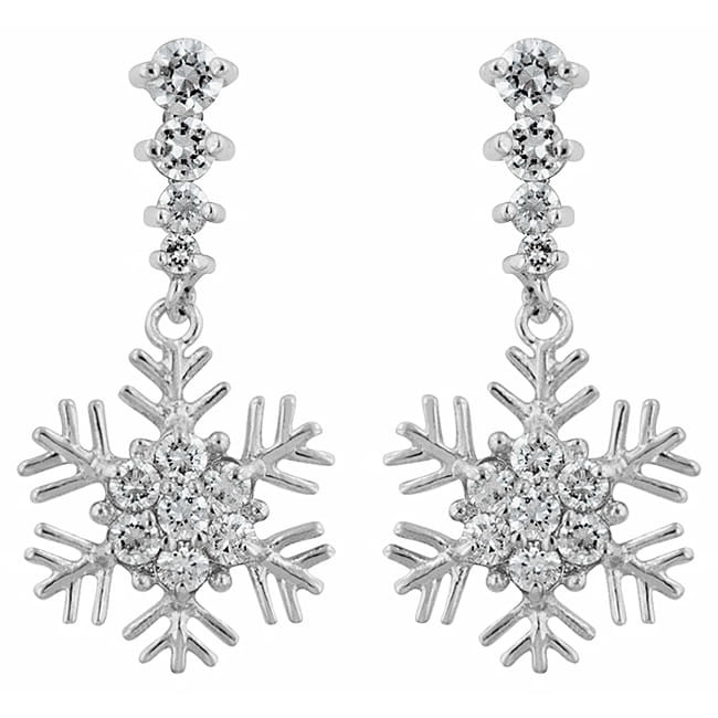 Snowflake Drop Earrings