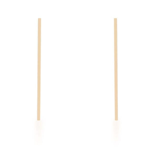Carolee Gold Stainless Steel Line Drop Earrings